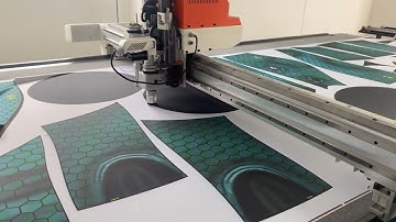 CCD Camera Oscillating knife cutting machine