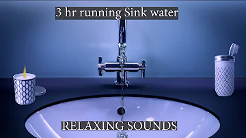 3 hours of running sink+ faucet water for sleep+relaxing white noise