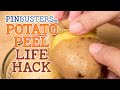 How to Peel A Potato By Hand  // WE TRIED THIS LIFE HACK, DOES IT WORK?