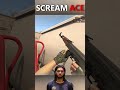 AMAZING SCREAM ACE ON FACEIT! #cs2 #scream #faceit #cs2moments #csgomoments #csgo #shorts