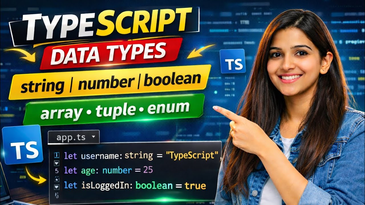 TypeScript Tutorial Series : Data Types | Complete Beginner Guide - YouTube