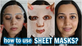 How to use Sheet Mask Properly | Nykaa sheet mask review