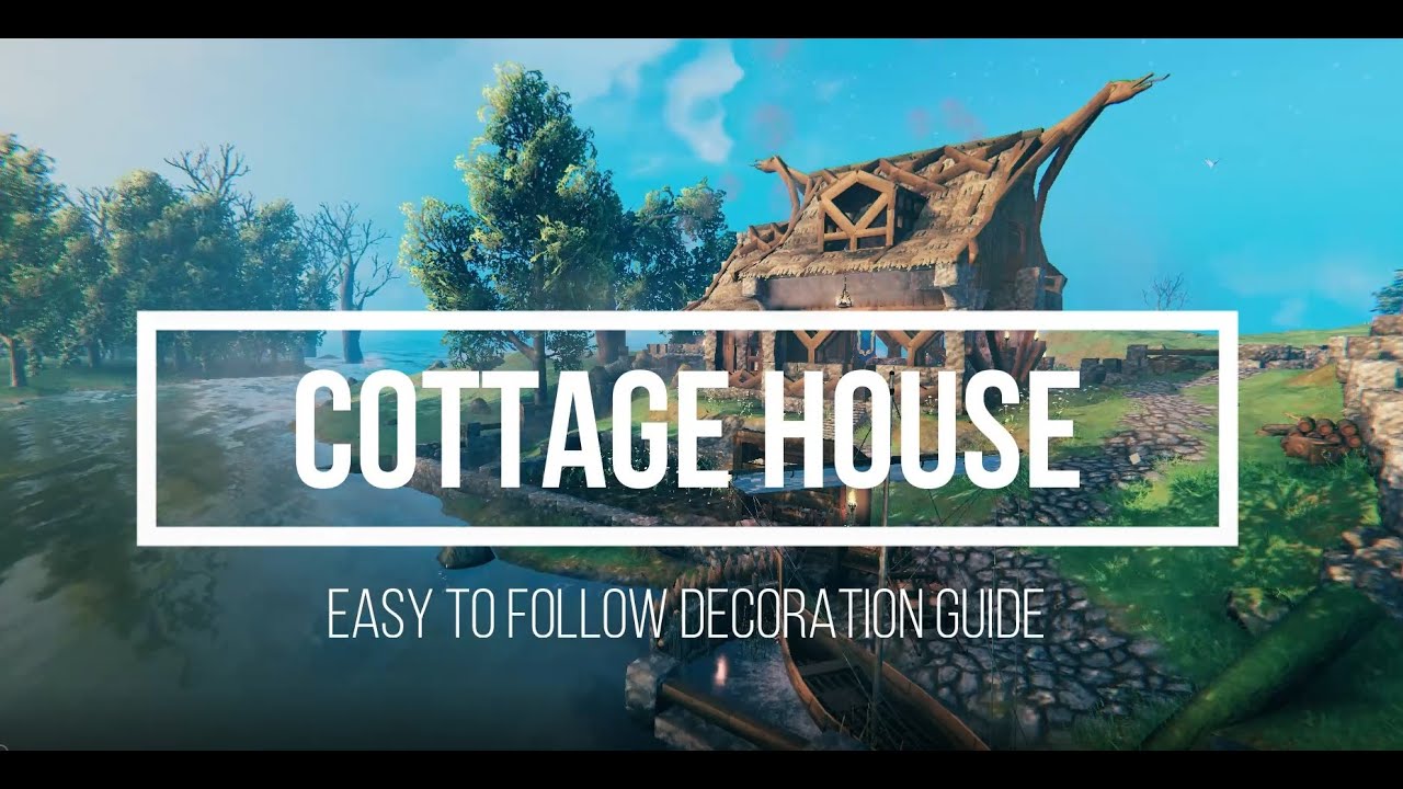 Valheim decorate along \'Cottage house\' - YouTube