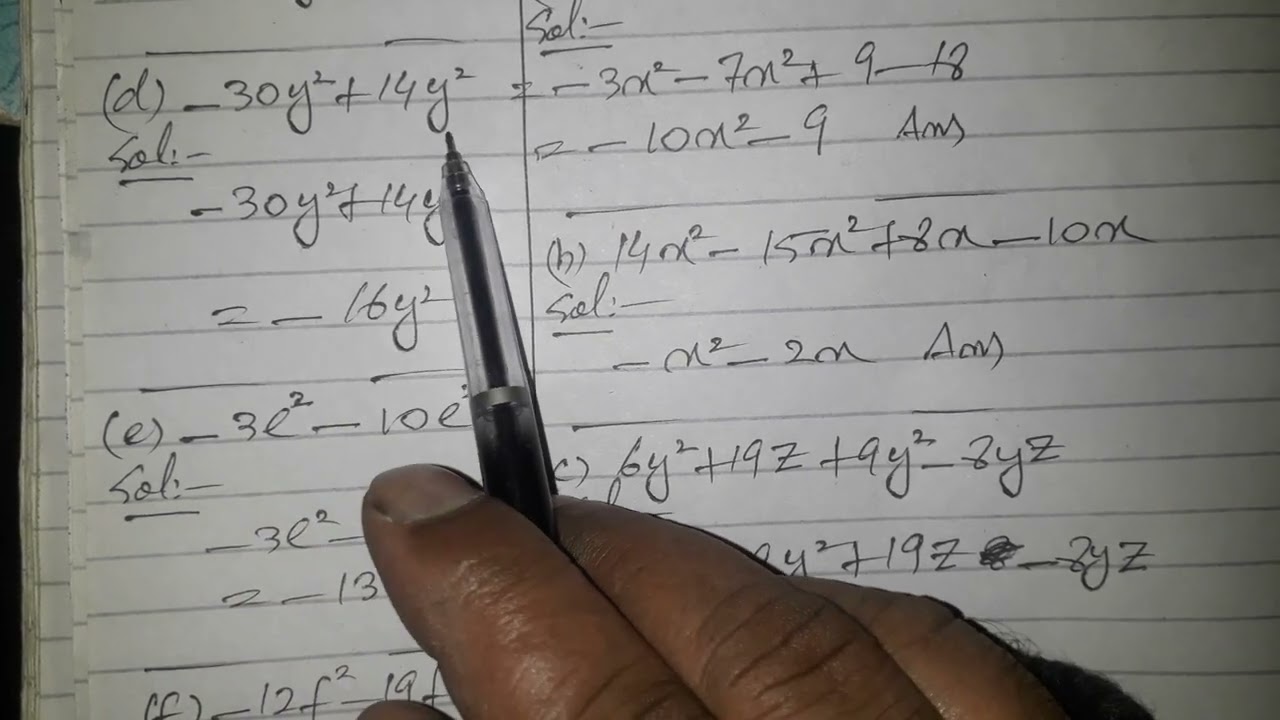 Ex 4A q1,a,b,c,d,e, D2 8th edition (ZA)