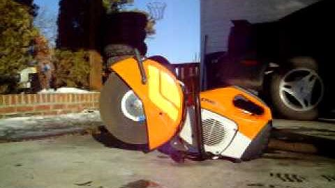 Stihl TS420 cold start   FOR SALE on ebay auction.