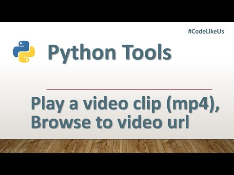 Python tools | Play video (mp4) | Play YouTube video