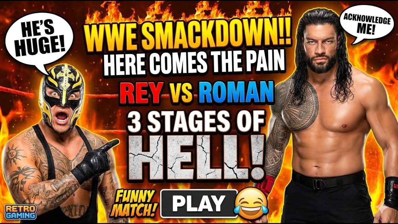 THE TRIBAL CHIEF IN PS2?! 🔴Live WWE SmackDown! Here Comes the Pain: Rey vs Roman (3 Stages of Hell!)