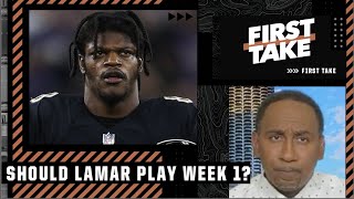 Stephen A. To Lamar Jackson No Way Would I Get On The Field Unless I Signed Something First Take