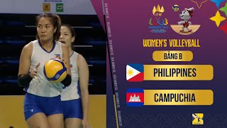 🔴Live: Philippines - Cambodia | ឥណ្ឌូនេស៊ី-ថៃ Group B - Women's Volleyball SEA Games 32