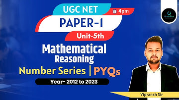 nta ugc net paper 1: mathematical reasoning| number series | previous year questions 2012 to 2023
