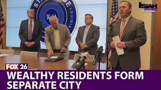 Wealthy white Louisiana residents create their own city, breaking off from a majority Black city