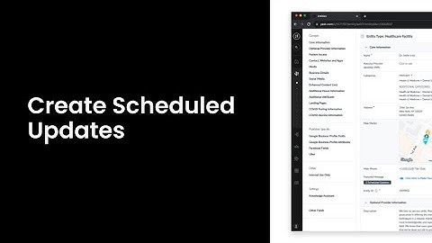 Create Scheduled Updates