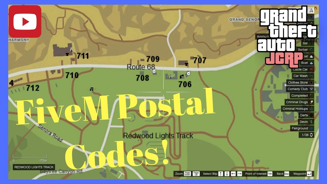 Adding Postal Codes to your FiveM Map - GTA V Five M 