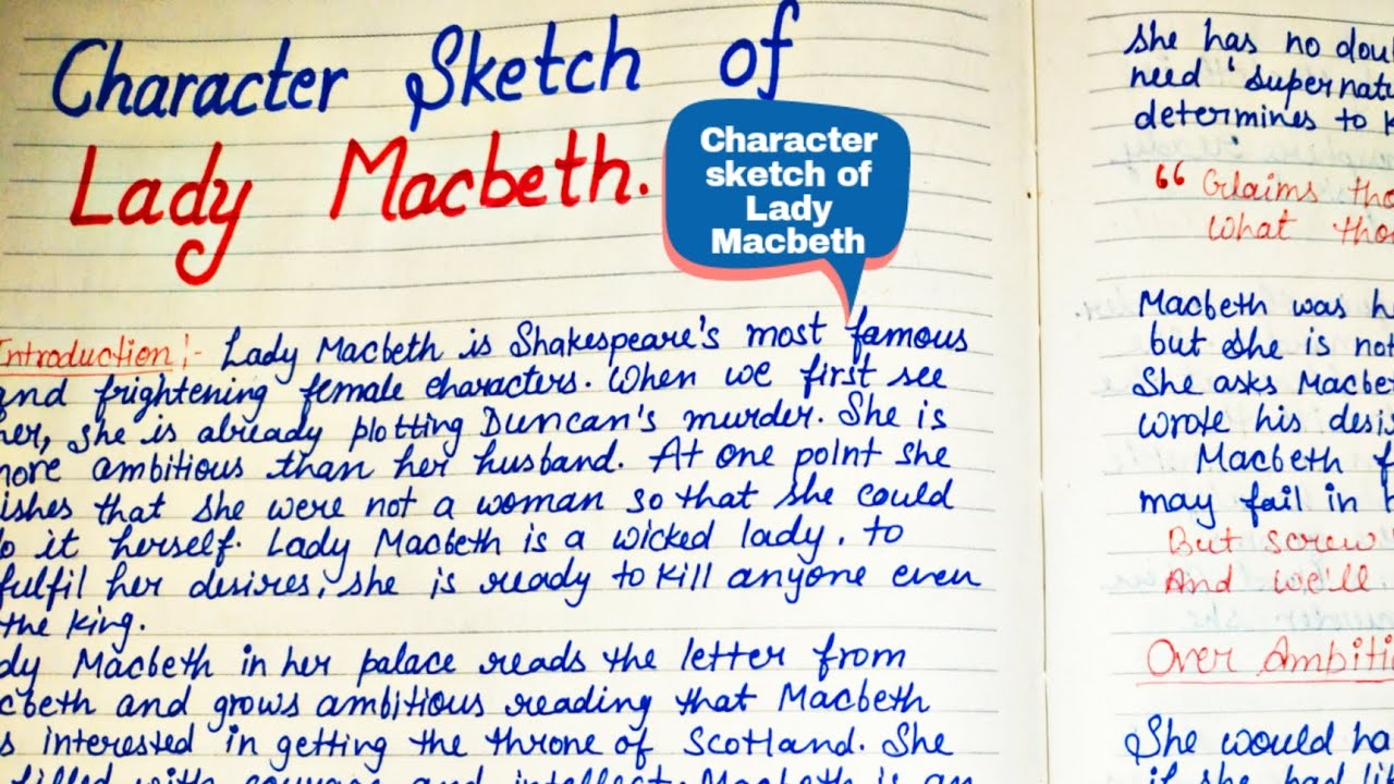Macbeth Character Sketch  PDF