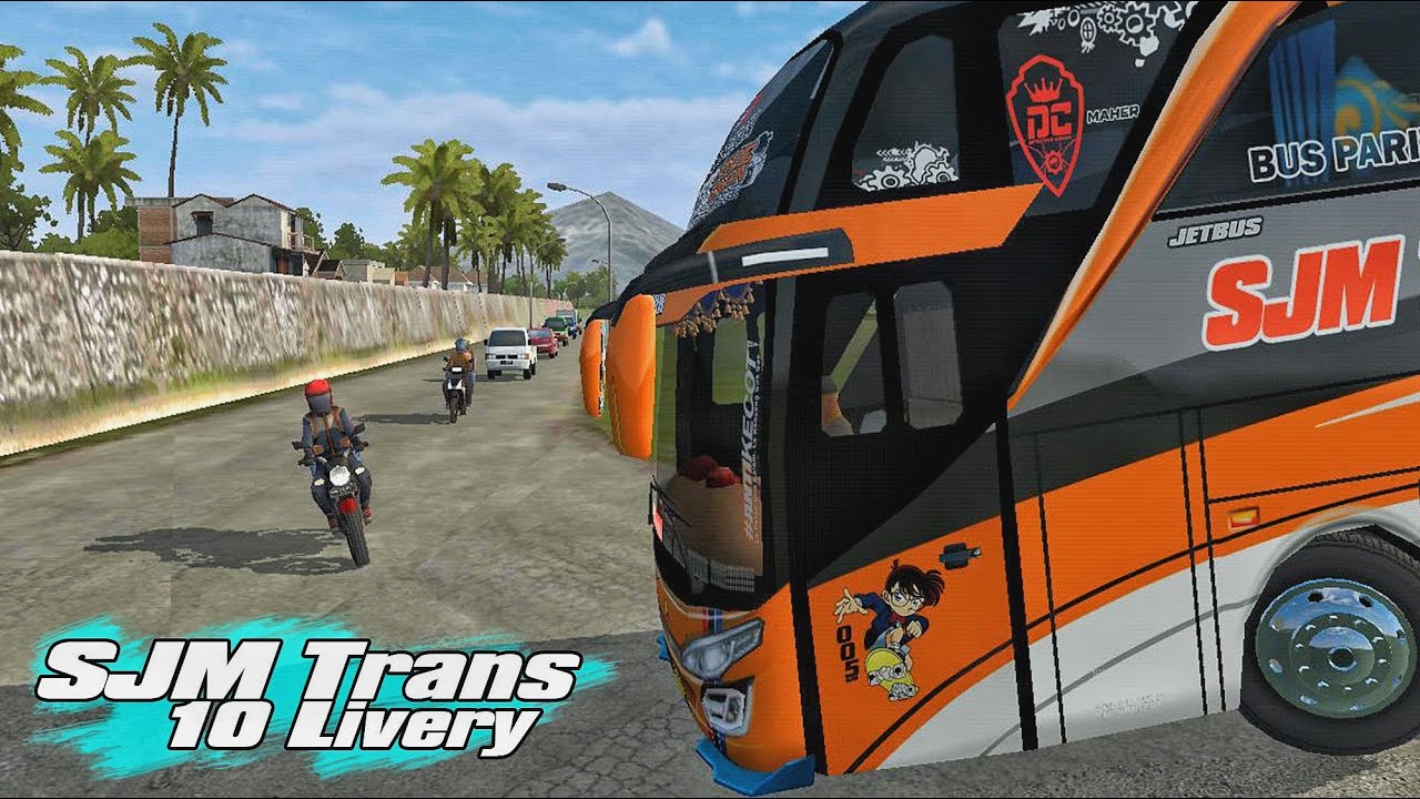 SJM Trans. 10 Livery SHD Ori. Bussid - YouTube
