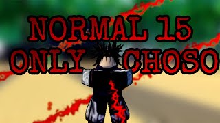 Choso ONLY Normal 15 | Sorcerer Tower Defense