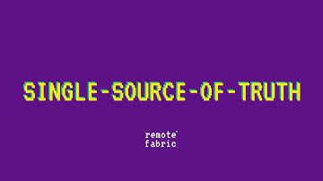 Student Hub 8020 of Remote Team Leadership Single Source of Truth  SSOT