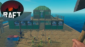 Raft Survival Multiplayer Tập 6: Nhà hàng cá mập trên biển 2 tầng ^^