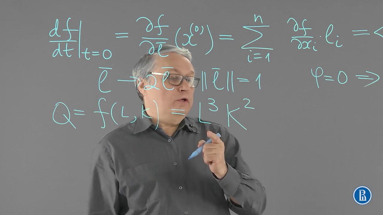 2.7. Economic applications of the gradient. - Mathematics for economists