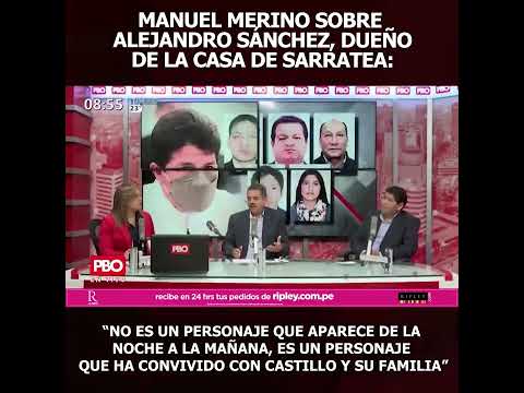 Manuel Merino sobre