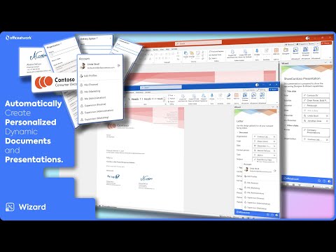 Automatically Create Data Rich, Personalized Dynamic Documents & Presentations | officeatwork Wizard