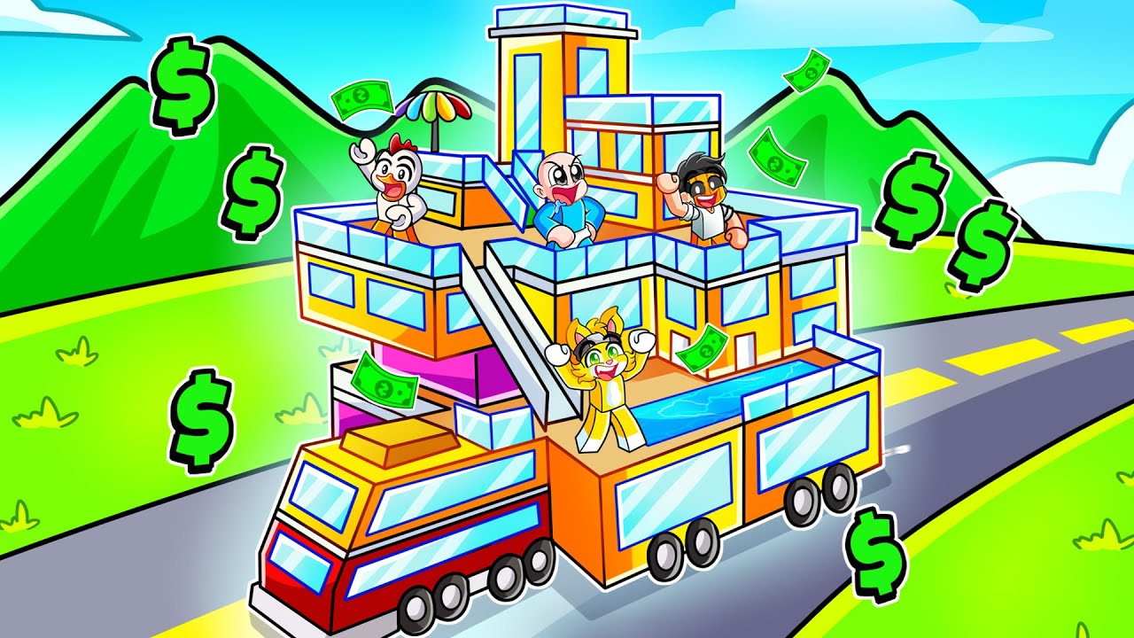 ¡Construimos el AUTOBUS mas GRANDE y LUJOSO de ROBLOX!