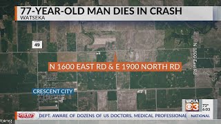 Man dead woman airlifted after Iroquois County crash