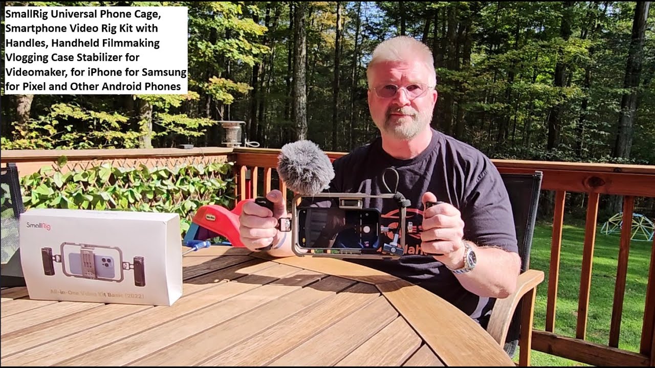 SmallRig Universal Phone Cage, Smartphone Video Rig with Handles, Handheld Filmmaking Vlogging Case