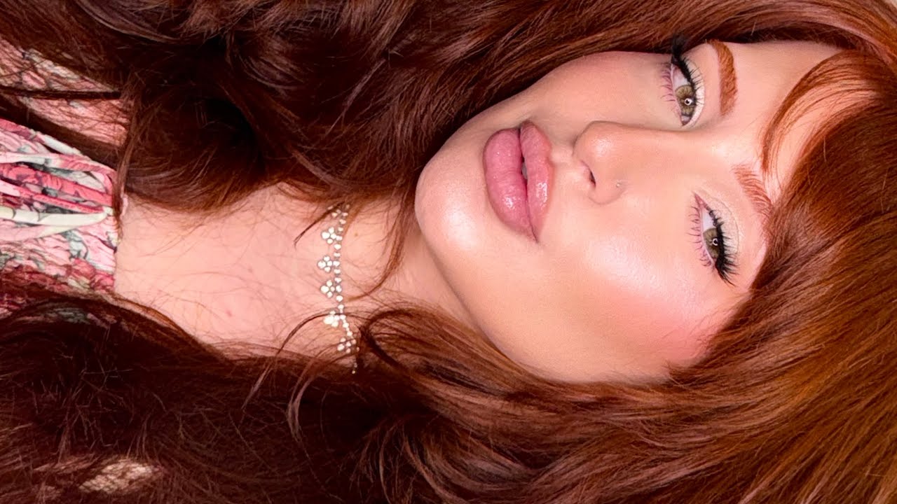 Романтический макияж в стиле «шампань» 🩷 Нежный гламур с блестящими губами ✨ Мелисса Сэмвейс