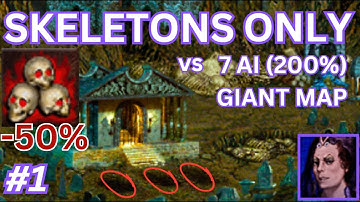 SKELETONS ONLY with 50% Necromancy Nerf - Episode 1 - Giant Map, Giant Biome