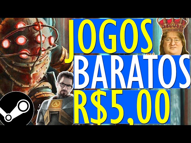 STEAM SPRING SALE 2023 - 96 EXCELENTES JOGOS BARATOS por MENOS de 5 REAIS  AGORA no PC!! 
