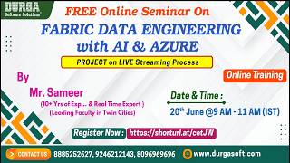 FABRIC DATA ENGINEERING with AI &amp; AZURE (FREE Seminar) Online Training @ DURGASOFT
