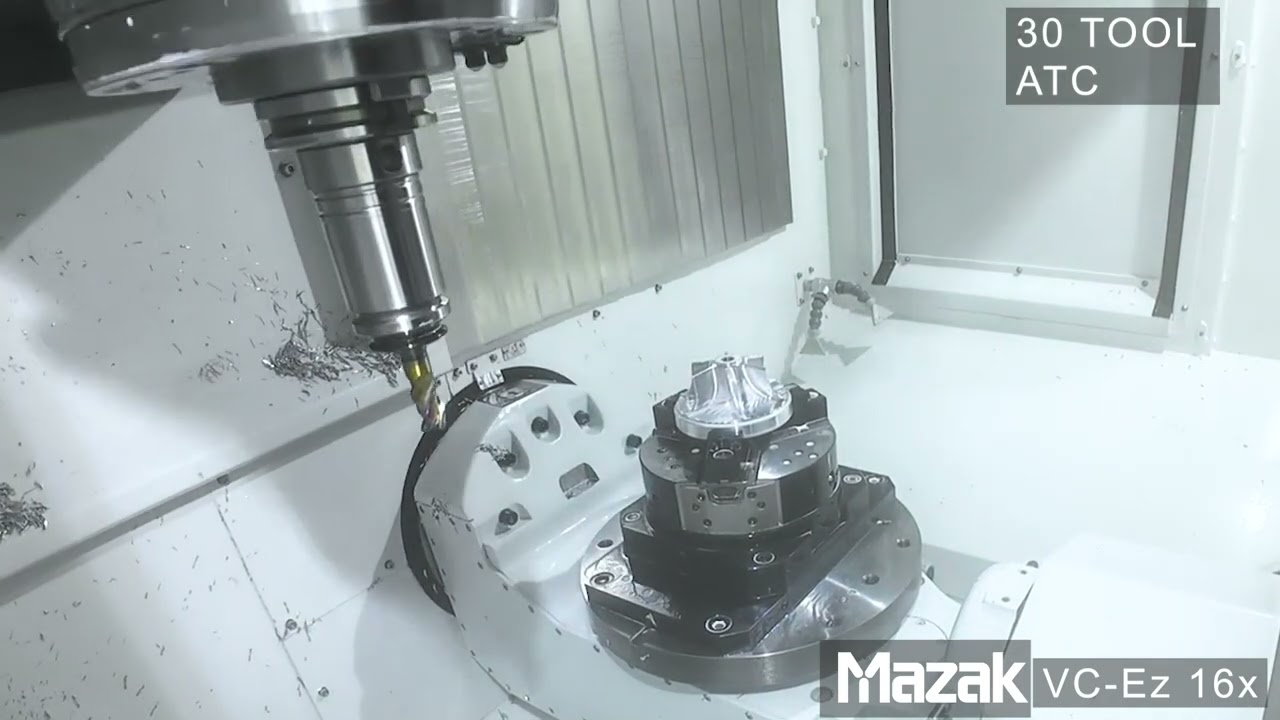 Mazak VC-Ez 16X Demo - YouTube