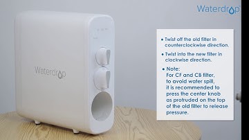 How to replace filters for Waterdrop G3 RO Reverse Osmosis System?