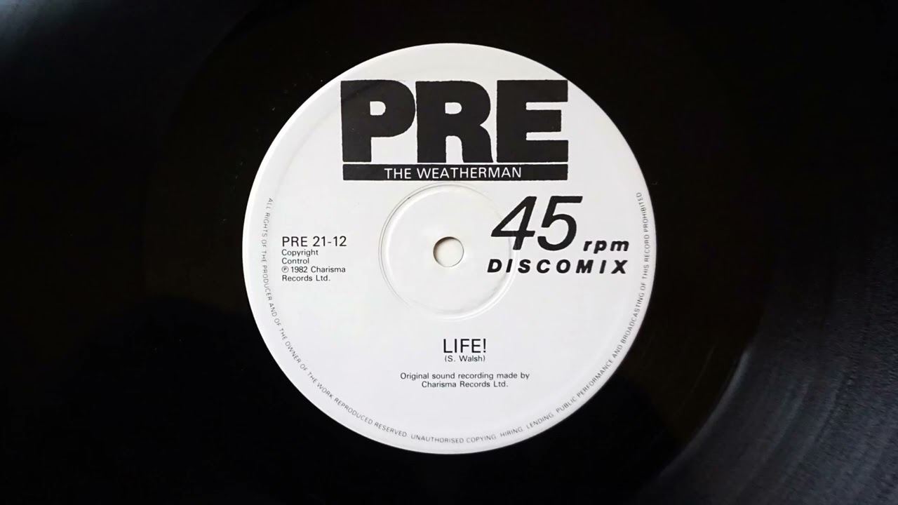 The Weatherman - Life! (12inch Single / Disco Mix) UK Jazz-Funk 1982