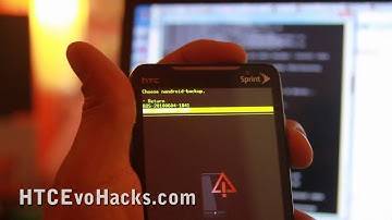 HTC Evo Hacks - How to Use Nandroid to Restore your Backups!