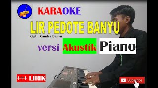 LIR PEDOTE BANYU Karaoke versi akustik Piano/Keyboard
