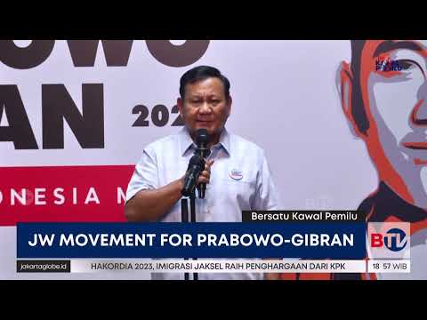 Prabowo Terharu Dapat Dukungan Relawan yang Dipimpin Wiranto @BeritaSatuChannel