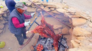 CABRITO ASADO EN LA HOGUERA - Chivo al palo - Tío Adrián