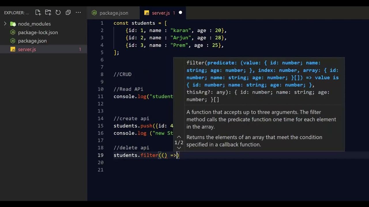 Node array. Node array