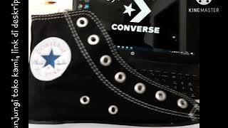 Sepatu converse all star high Black Hitam tinggi Klasik free box