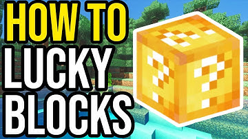 How To Get Lucky Blocks Without Mods! | Minecraft Bedrock & MCPE!