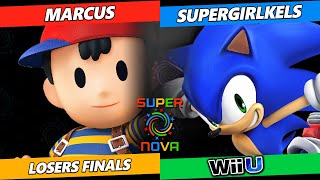 Supernova 2025 LOSERS FINALS - Marcus (Ness) Vs. SuperGirlKels (Sonic) Smash 4 Tournament
