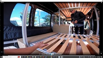 Building A Murphy Bed System In A Camper Van | Simple Hinge Design