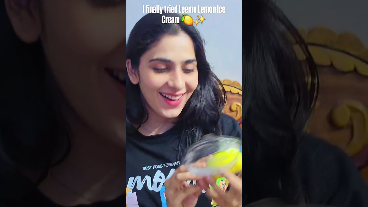 Tried Leemo Lemon Ice Cream today 🍋🍦✨ Would you try it?#Leemo #LemonIceCream #TasteTest #FoodReview