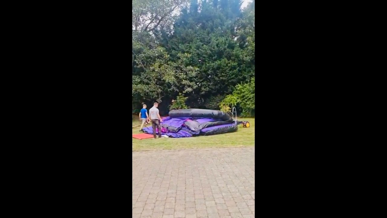 Purple Disco Bouncy Castle