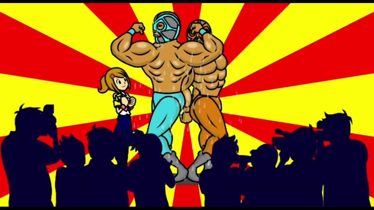 みんなのリズム天国 / Minna no Rhythm Tengoku - レスラー会見 (2人