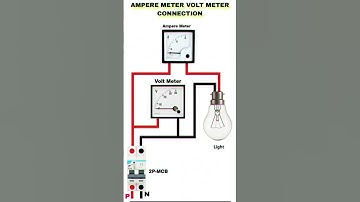 "Ampere Meter & Volt Meter Wiring Diagram" #viral #bitcircuit #shorts #trending