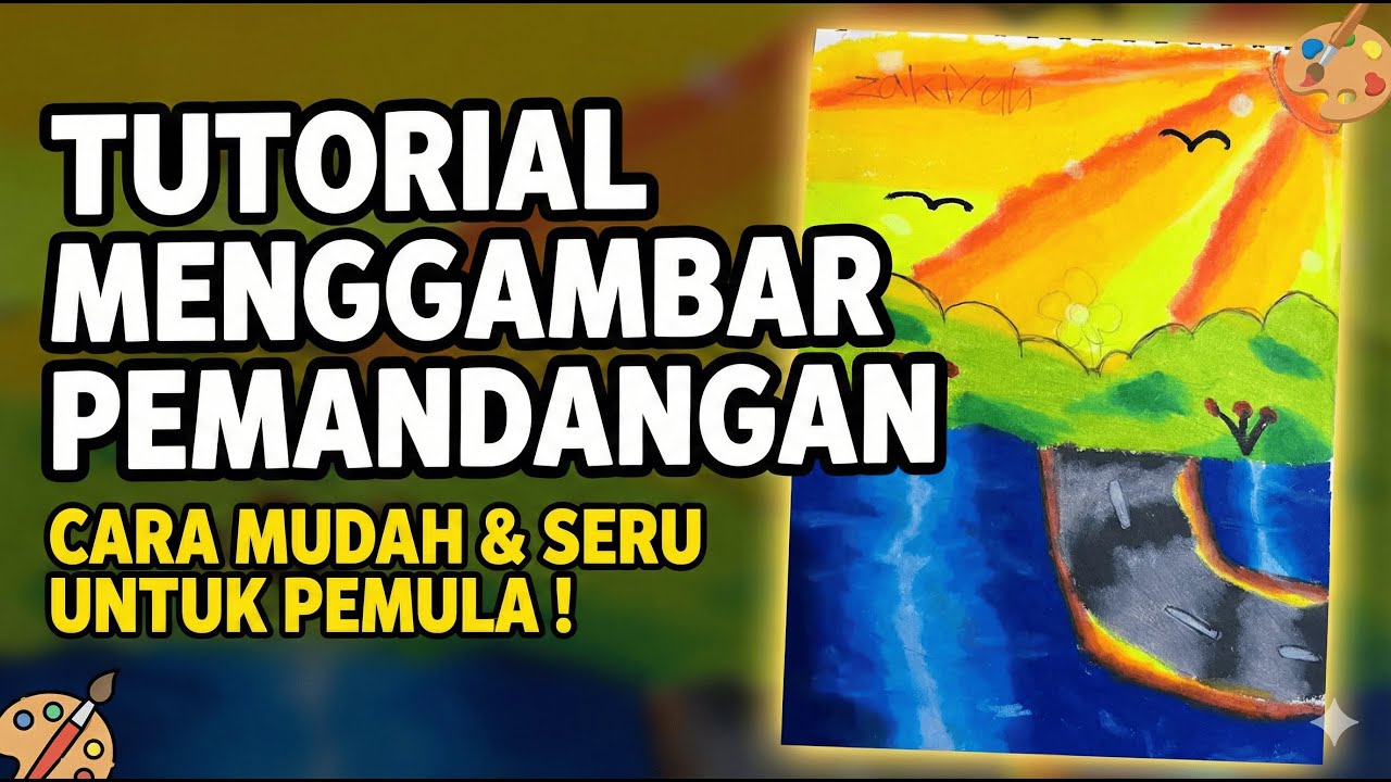Tutorial menggambar pemandangan