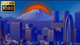Cartoon background - Japanese morning. screenshot 4